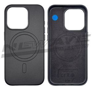 IPHONE 15 PRO CUSTODIA IN PELLE BLACK