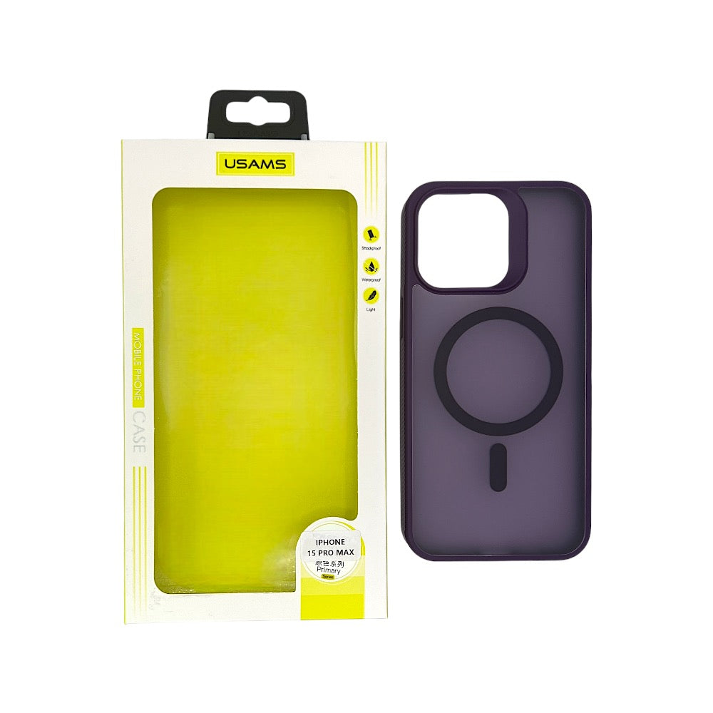 IPHONE 15 PRO MAX CUSTODIA TPU + MAGSAFE VIOLA