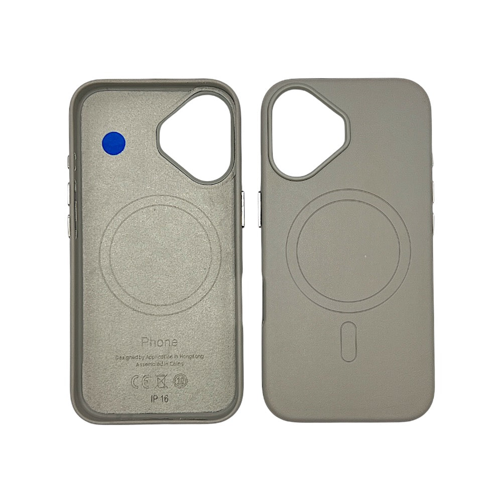 IPHONE 16 CUSTODIA IN PELLE PRIMARY TITANIUM