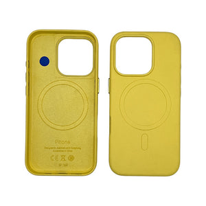 IPHONE 16 PRO CUSTODIA IN PELLE CANARY YELLOW