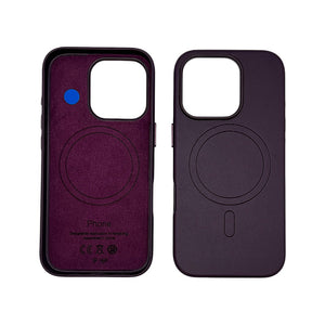 IPHONE 16 PRO CUSTODIA IN PELLE DARK CHERRY