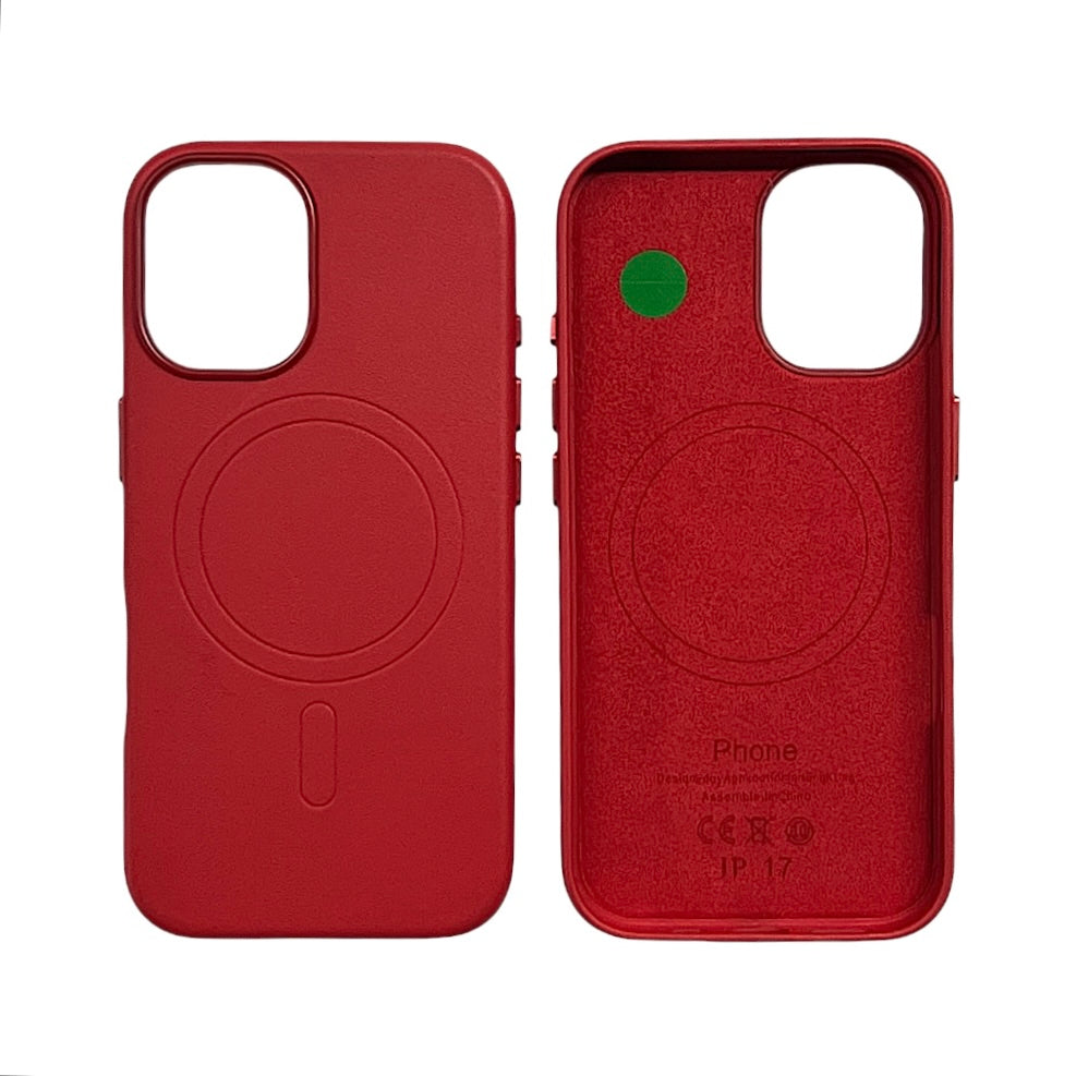 IPHONE 17 CUSTODIA IN PELLE CRIMSON