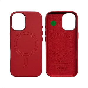 IPHONE 17 CUSTODIA IN PELLE CRIMSON