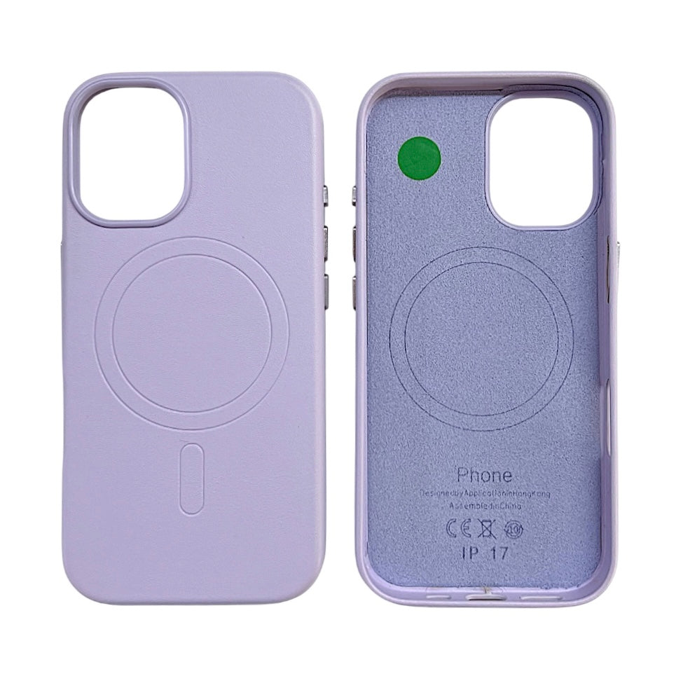 IPHONE 17 CUSTODIA IN PELLE ELEGANT PURPLE