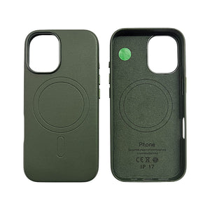 IPHONE 17 CUSTODIA IN PELLE GREEN
