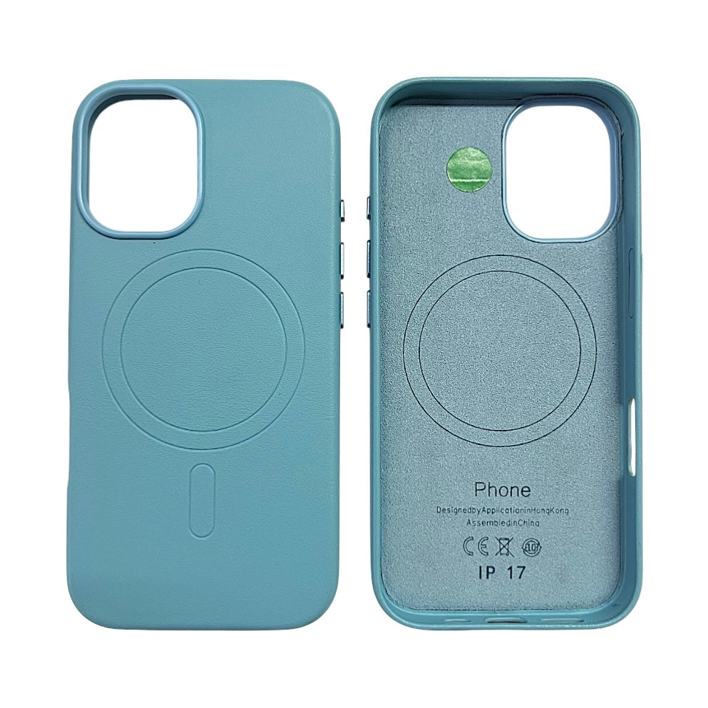 IPHONE 17 CUSTODIA IN PELLE SKY BLUE