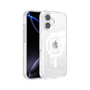 IPHONE 17 CUSTODIA TPU + PC MAGSAFE TRASPARENTE