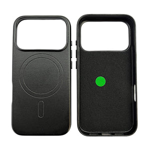 IPHONE 17 PRO CUSTODIA IN PELLE BLACK 18 PRO