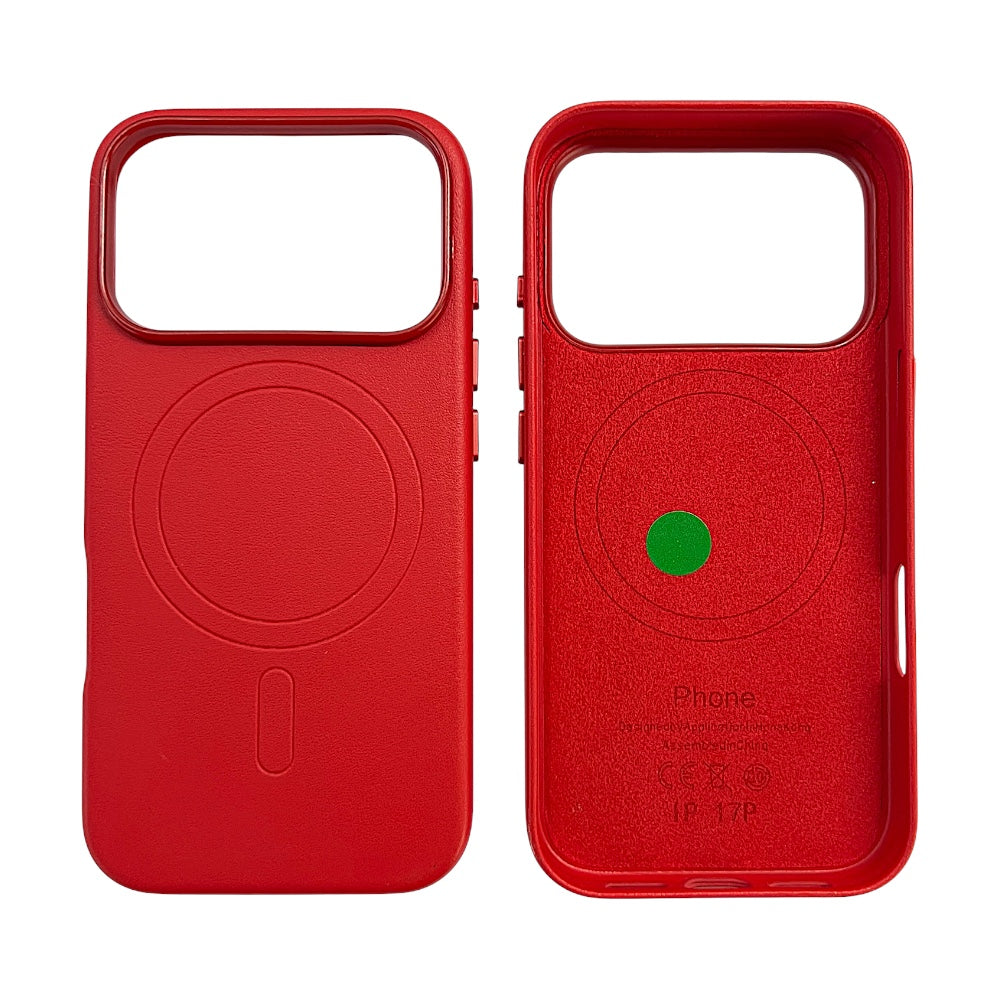 IPHONE 17 PRO CUSTODIA IN PELLE CRIMSON 18 PRO