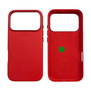 IPHONE 17 PRO CUSTODIA IN PELLE CRIMSON 18 PRO