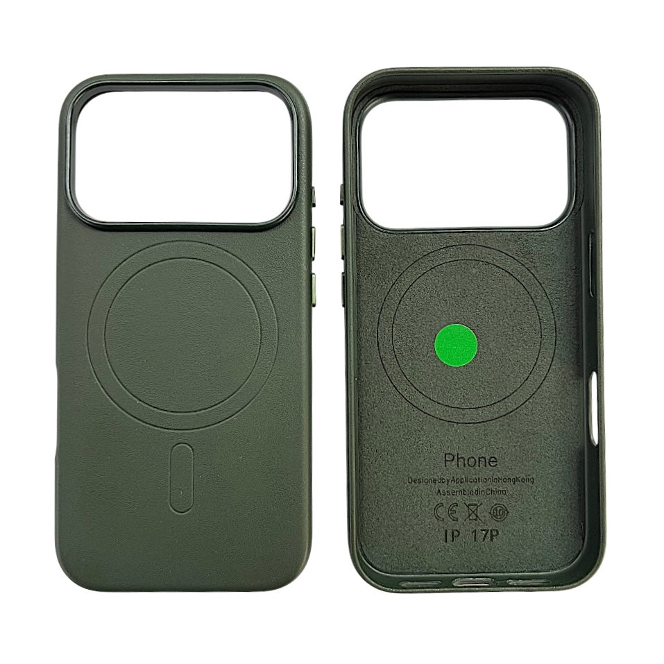 IPHONE 17 PRO CUSTODIA IN PELLE GREEN 18 PRO