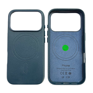 IPHONE 17 PRO CUSTODIA IN PELLE INDAGO BLU 18 PRO