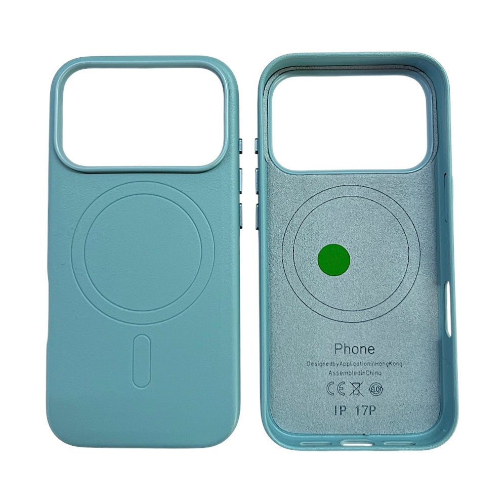 IPHONE 17 PRO CUSTODIA IN PELLE SKY BLUE 18 PRO