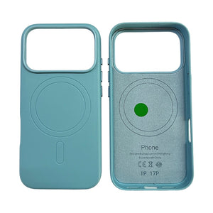 IPHONE 17 PRO CUSTODIA IN PELLE SKY BLUE 18 PRO