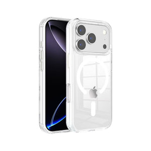 IPHONE 17 PRO CUSTODIA TPU + PC MAGSAFE TRASPARENT