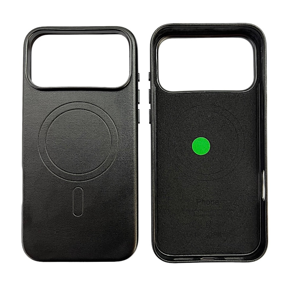 IPHONE 17 PRO MAX CUSTODIA IN PELLE BLACK 18 PM