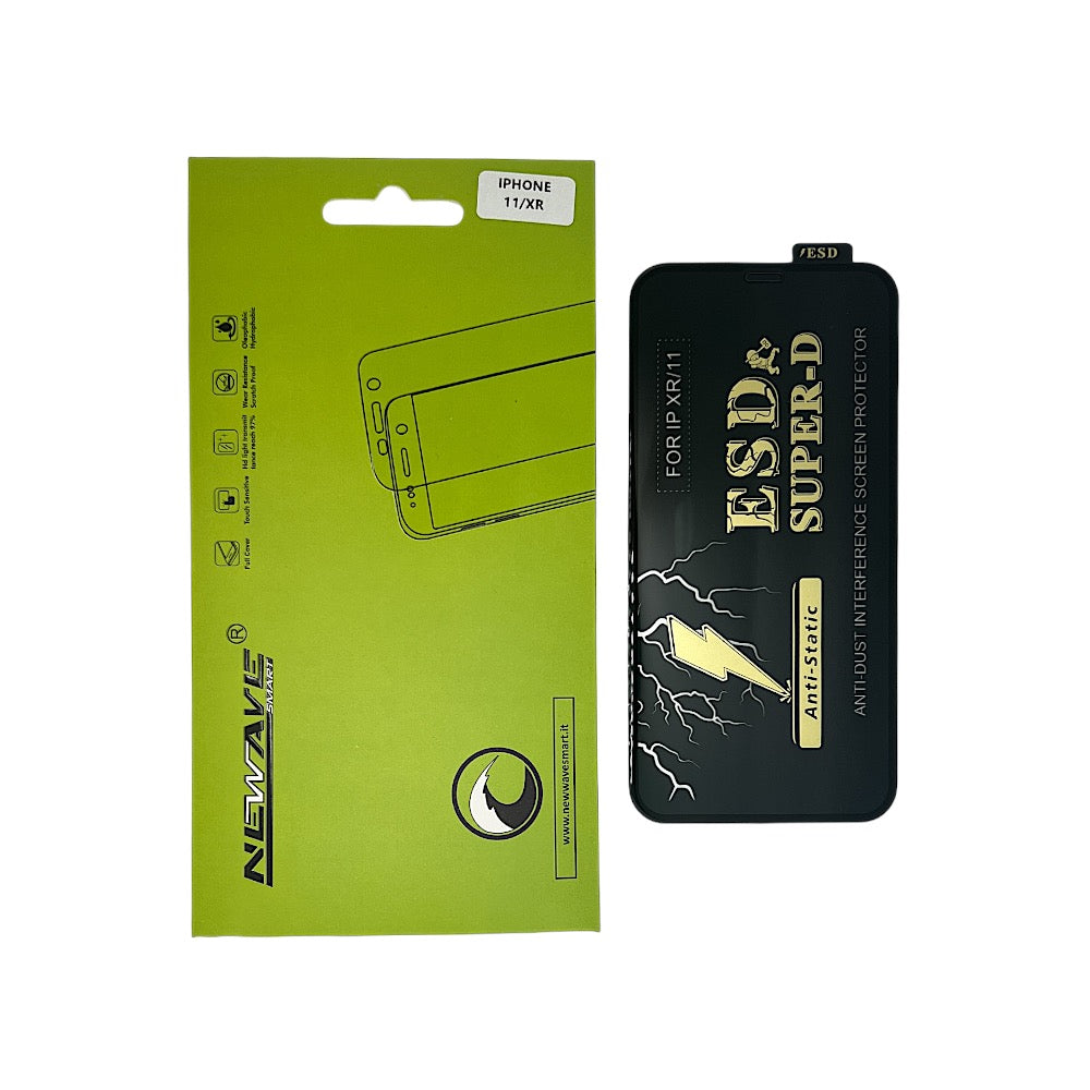 IPHONE XR PELLICOLA IN VETRO ESD SUPER D