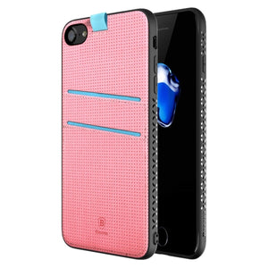 IPHONE 7 CUSTODIA LANG + FESSURA CARTE PINK BASEUS