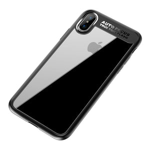 IPHONE X CUSTODIA IN CRISTALLO BLACK CLARITY SERIE