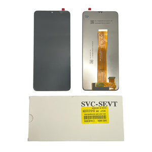 GALAXY M12 2021 LCD SERVICE PACK BLACK+FRAME M127F