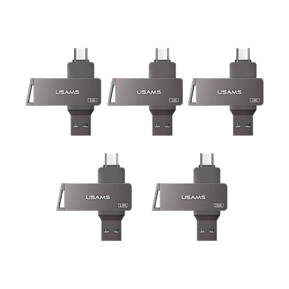 MEMORIEFLASH PENDRIVE ROTABLE TYPE C+USB 3.0 256GB