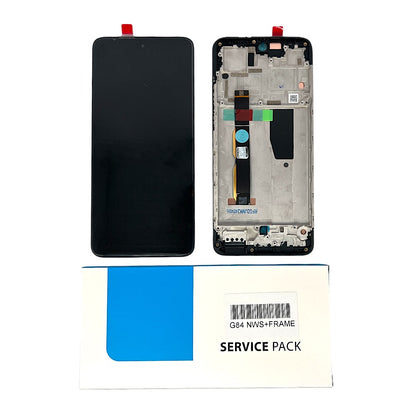 MOTOROLA G84 LCD SERVICE PACK NERO CON FRAME