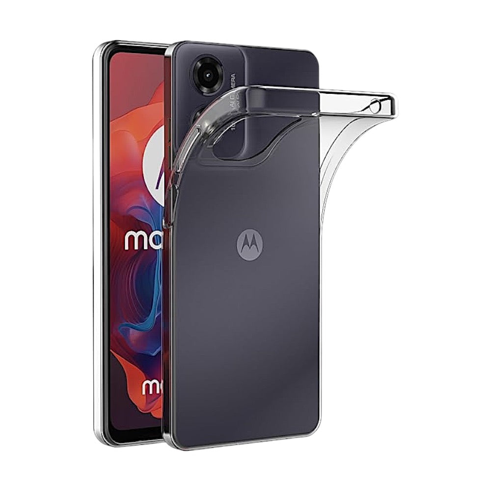 MOTOROLA MOTO G04 CUSTODIA TPU TRASPARENTE