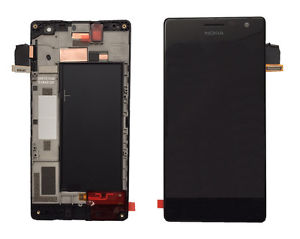 NOKIA LUMIA 730 LCD + FRAME BLACK