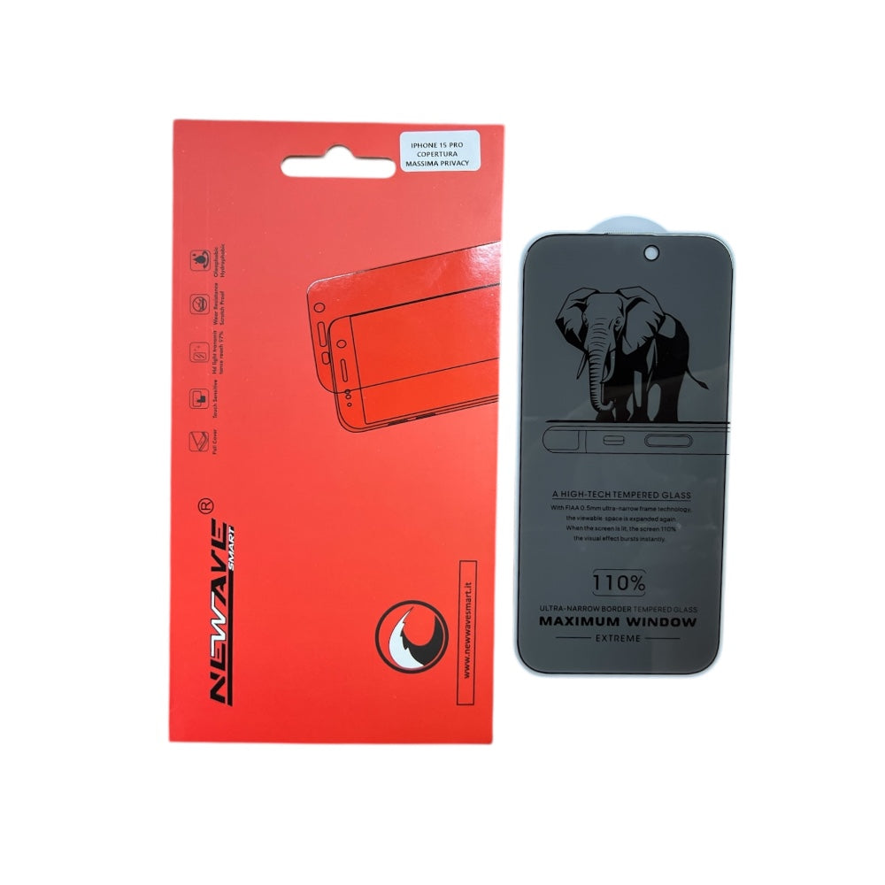 IPHONE 15 PRO PELLICOLA PRIVACY MAXIMUM WINDOW
