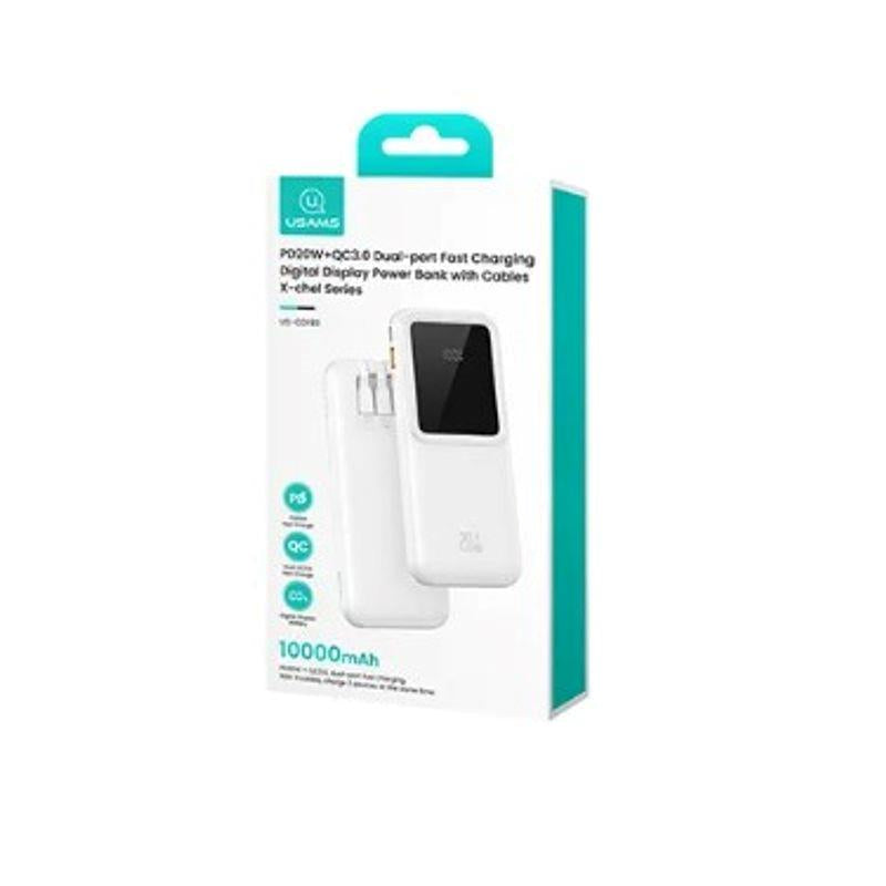 POWER BANK DIGITAL DISPLAY PD20W+ QC 3.0 BIANCO