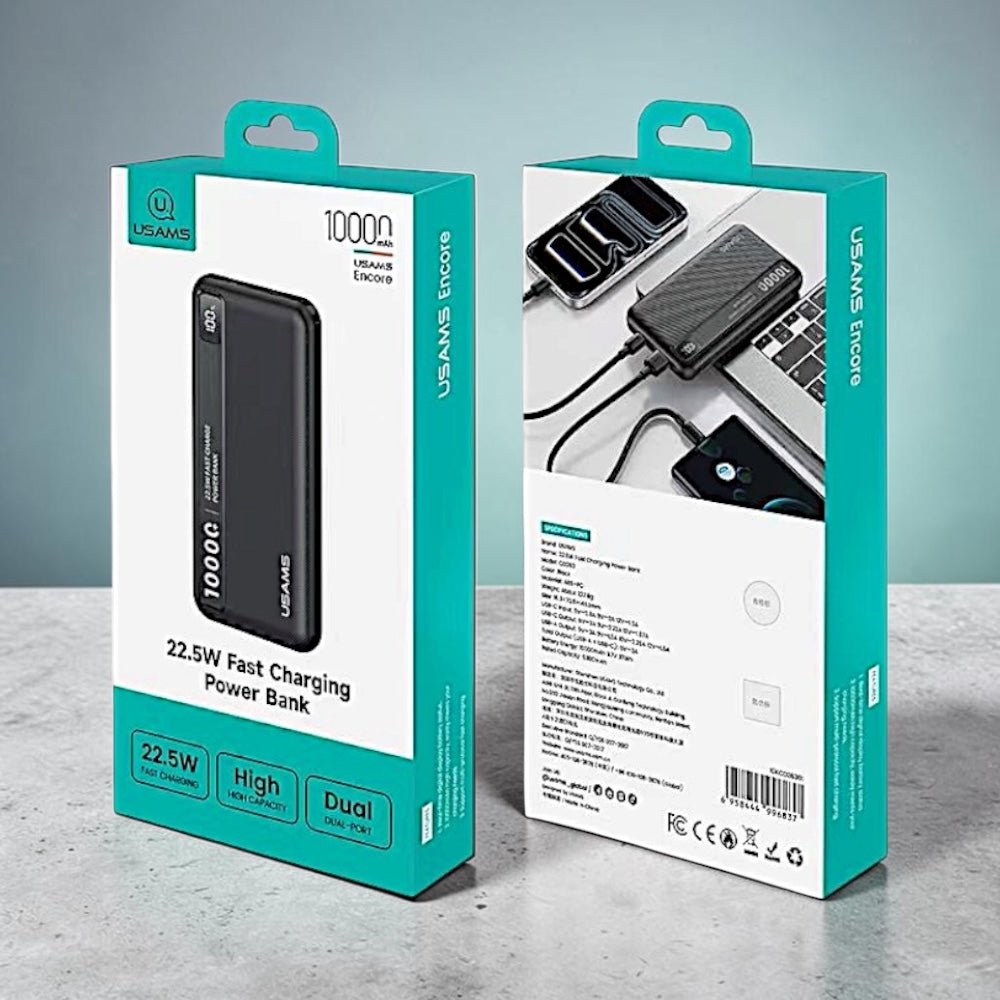 POWER BANK US CD263 22.5W FAST CHARG BLACK 10000 M