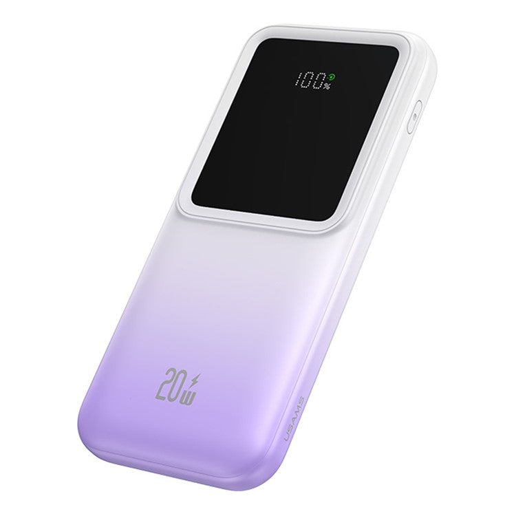 POWER BANK DIGITAL DISPLAY PD20W +QC 3.0 PURPLE