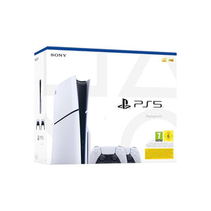 PS5 SLIM E CHASSIS + 2 DUALSENSE WHITE