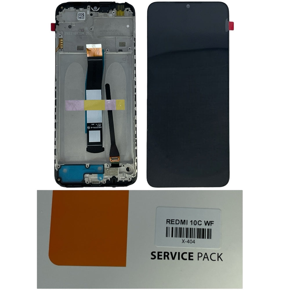 XIAOMI REDMI 10C LCD SERVICE PACK CON FRAME