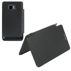 GALAXY S2 PLUS FLIP COVER IN PELLE NERA