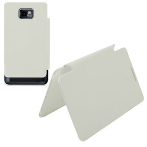 GALAXY S2 PLUS FLIP COVER IN PELLE BIANC