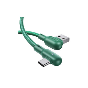 CAVO TYPE C CON LUCE US SJ457USB02 U57 GREEN USAMS