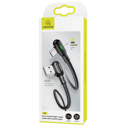 CAVO MICRO CON LUCE US SJ458USB01 U57 BLACK USAMS