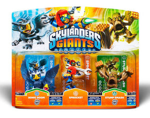 WII SKYLANDERS G.SPROCKET+S.BOOM+STUMPSM