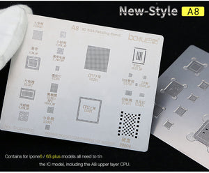STENCIL REBALLING BGA 3D A8 BAKU IPHONE 6 6S PLUS
