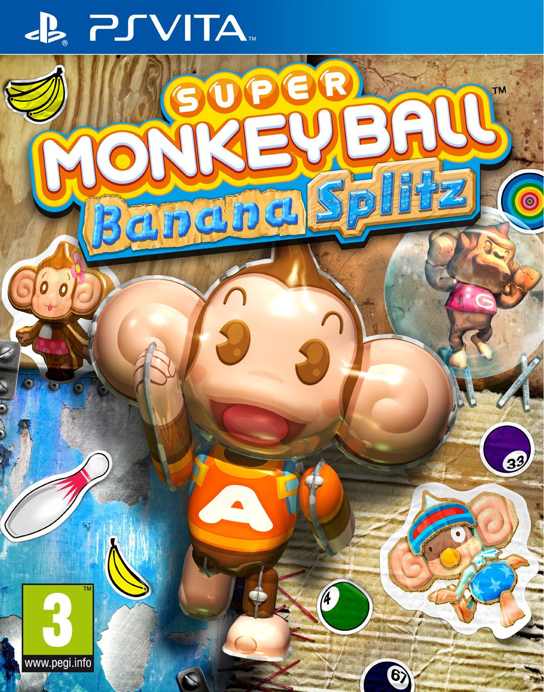 PSVITA SUPER MONKEY BALL BANANA SPLITZ