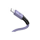 CAVO LIGHTNING RICARICA + DATI 1M PURPLE U52 USAMS