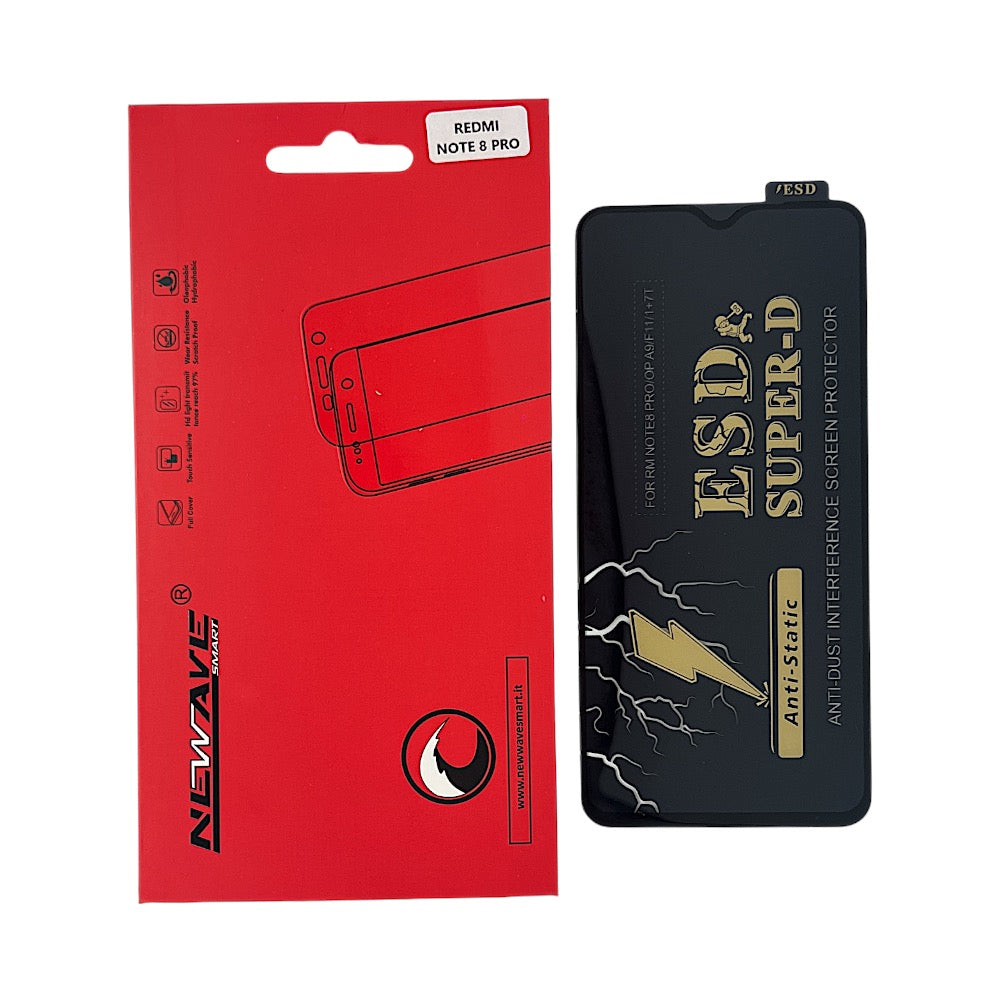 XIAOMI REDMI NOTE 8 PRO PELLICOLA  VETRO ESD SUPER