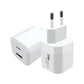 ALIMENTATORE BIANCO 35W GAN/QC 4.0+ FAST CHARGER