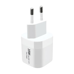 ALIMENTATORE BIANCO 35W GAN/QC 4.0+ FAST CHARGER