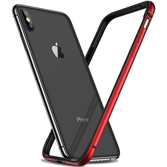 IPHONE X CUSTODIA RIGIDO + BUMPER RED SENIOR SERIE