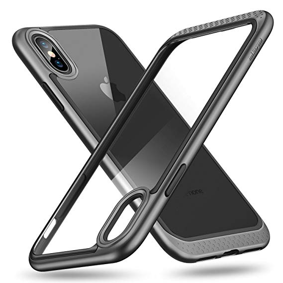 IPHONE X CUSTODIA RIGIDA + BUMPER GREY SENIOR SERI