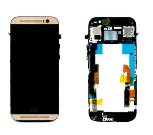 HTC ONE M8 LCD + FRAME GOLD