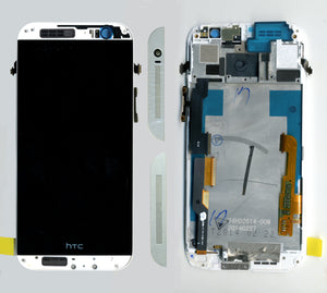 HTC ONE M8 LCD + FRAME WHITE