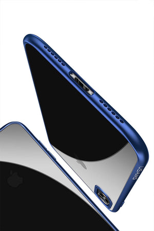 IPHONE XR CUSTODIA MANT SERIES BLUE IPXRMD02 USAMS